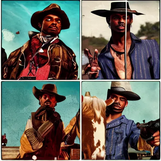 Image similar to Playboy Carti as a RDR 2 character,realistic,detalied,