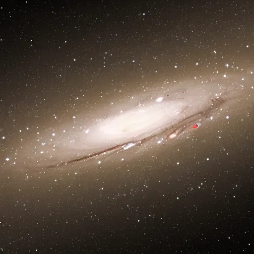 Image similar to a photorealistic image of the andromeda galaxy