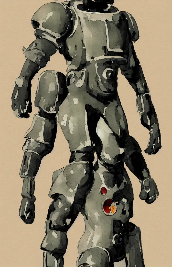 Image similar to male, full body, modern space suit, very stylized character design, large shoulders, short torso, long thin legs, tiny feet, character sheet, science fiction, hyperdetailed, technical suit, space marine, watercolor digital painting, by mike mignola, by alex maleev, jean giraud, painted by leyendecker