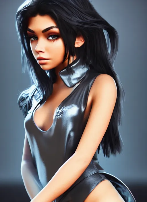 Image similar to Madison Beer as a video game character, digital art, unreal engine, unreal engine render, blender render, render, 4k, coherent