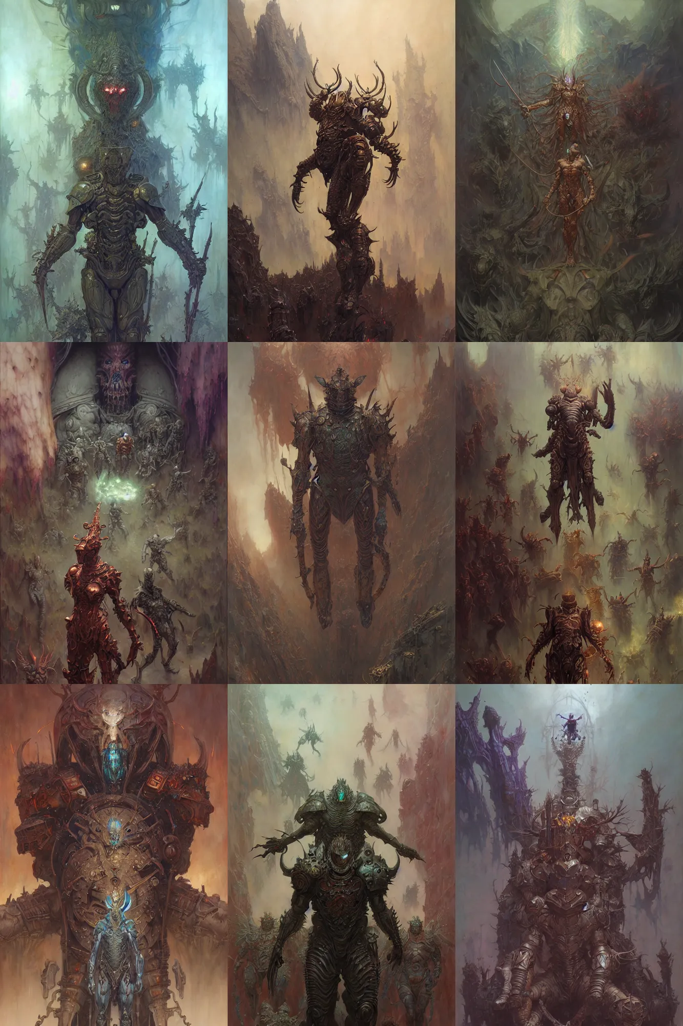 Prompt: male diabolical full body organic armor, fantasy, art by donato giancola, sabbas apterus, beksinski, peter mohrbacher, ruan jia, marc simonetti, ayami kojima, cedric peyravernay, victo ngai