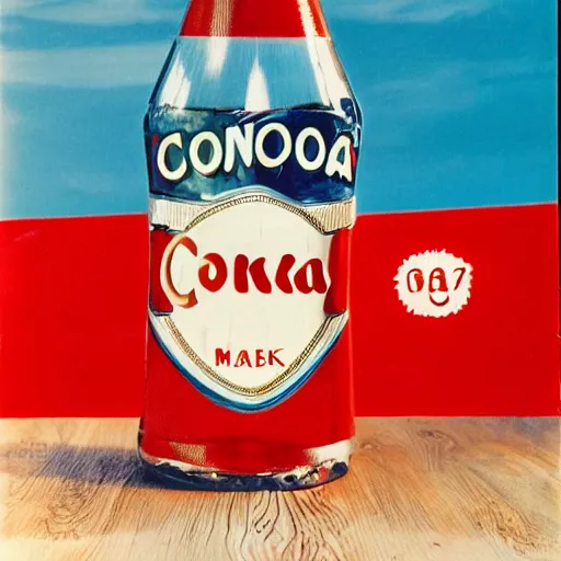 Image similar to a bottle of conka cola, marketing promo photo