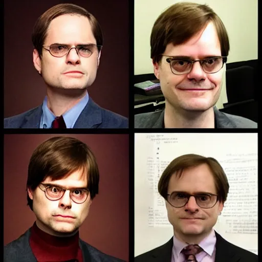 Image similar to Anthony Fauci mixed with Dwight Schrute