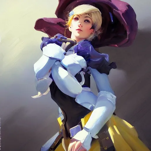 Prompt: greg manchess portrait painting of violet evergarden as overwatch character, totally whack, medium shot, asymmetrical, profile picture, organic painting, sunny day, matte painting, bold shapes, hard edges, street art, trending on artstation, by huang guangjian and gil elvgren and sachin teng