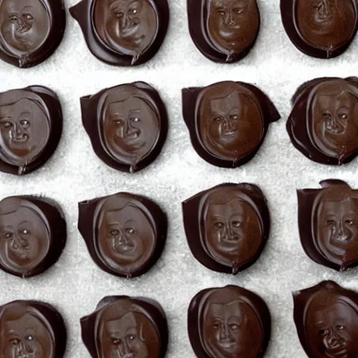 Image similar to dark chocolate trump relief