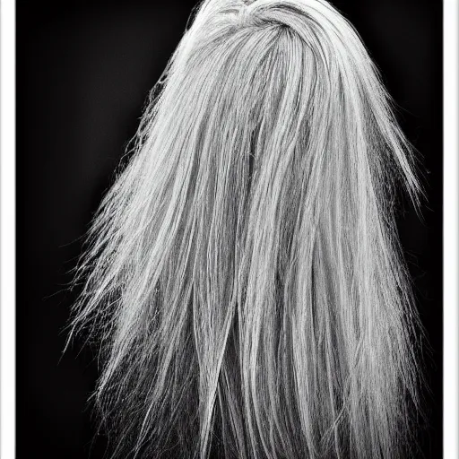 Image similar to hair, award winning black and white photography, high contrast