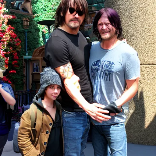 Image similar to norman reedus in disneyland