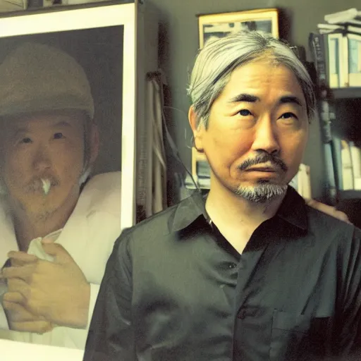 Prompt: portrait of satoshi nakamoto photo by annie leibovitz