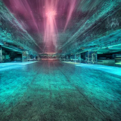 Image similar to underwater city long exposure