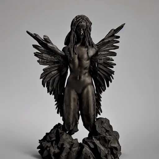 Prompt: sculpture inspired by the fear of god