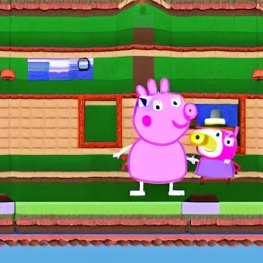 Image similar to peppa pig 3d platform game on gamecube