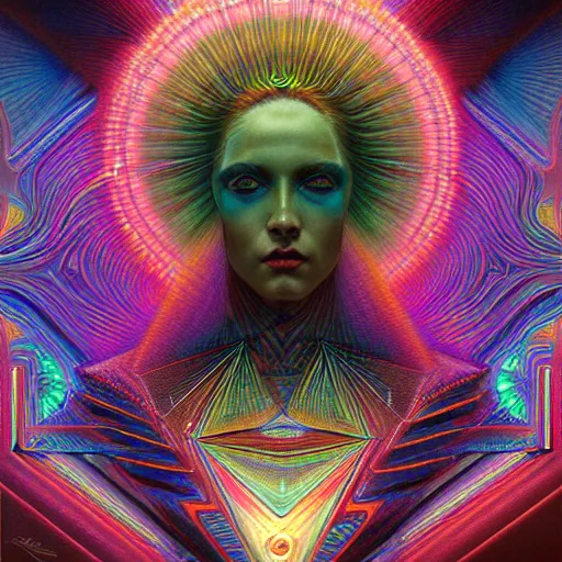 Prompt: ! dream hyper detailed masterpiece, neon cymatic pattern, scutoid geometry, jean giraud, digital art painting, darkwave goth aesthetic, psychedelic, artgerm, donato giancola, tom bagshaw