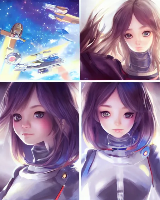 Image similar to portrait anime space cadet girl cute - fine - face, pretty face, realistic shaded perfect face, fine details. anime. realistic shaded lighting by nad 4 r and serafleur and rossdraws giuseppe dangelico pino and michael garmash and rob rey, iamag premiere, aaaa achievement collection, elegant, fabulous, eyes open in wonder