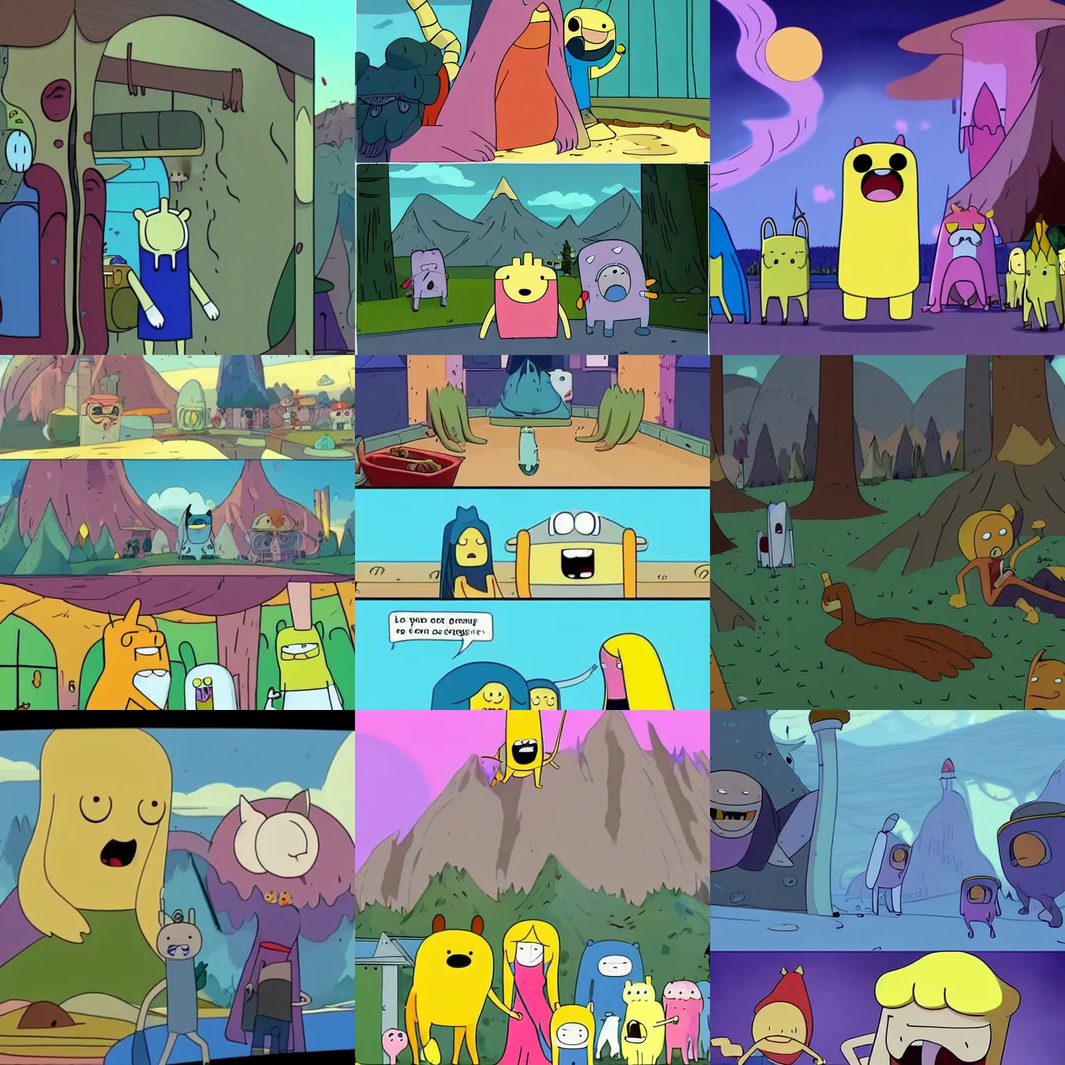 Prompt: a scene from adventure time ( tv show )
