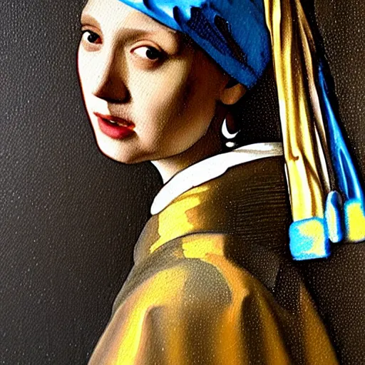 Image similar to painting of Henry Cavill, posed in the style of johannes vermeer girl with a pearl earring painting, hyperrealistic, moody lighting