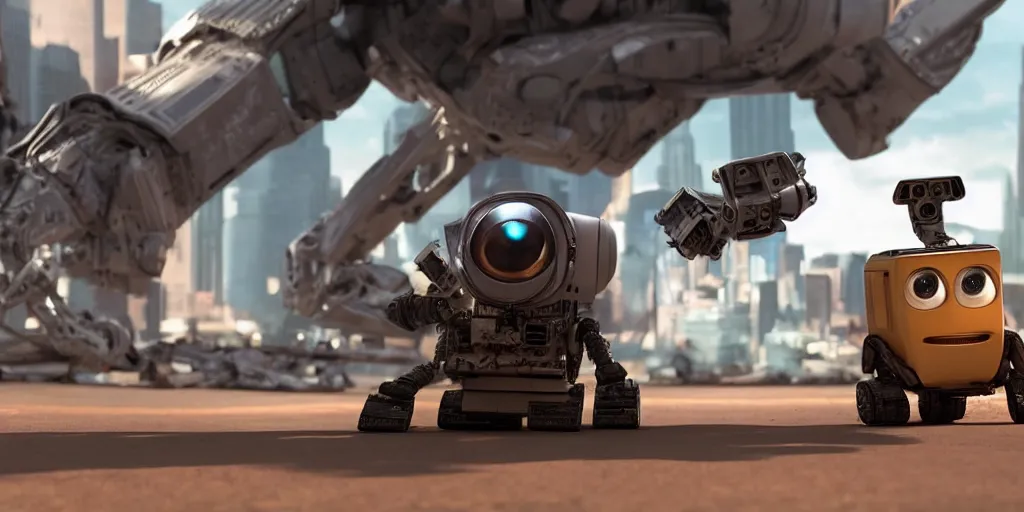 Image similar to low - angle medium shot of a bug space alien from the future on the first day of driver's ed learns to parallel park. 8 k, 4 k, hq, 3 d render, digital art, dramatic lighting, comedy, science fiction, hyper realistic, ultra detailed. style of fifth element ( film ) wall - e ( film )