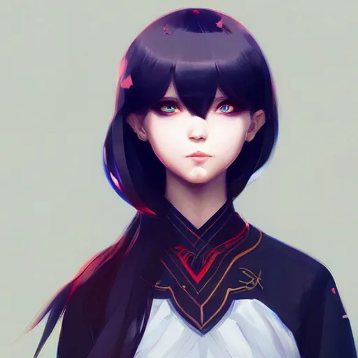 Image similar to a beautiful illustration of rosstran's nima character design, by guweiz and wlop and ilya kuvshinov and artgerm and makoto shinkai and studio ghibli, symmetrical eyes, aesthetic, gorgeous, stunning, alluring, attractive, artstation, deviantart, pinterest, digital art