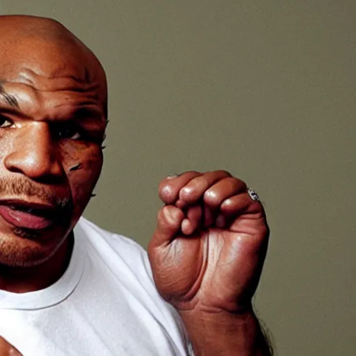 Prompt: watch out!! mike tyson will bite your ear off!!