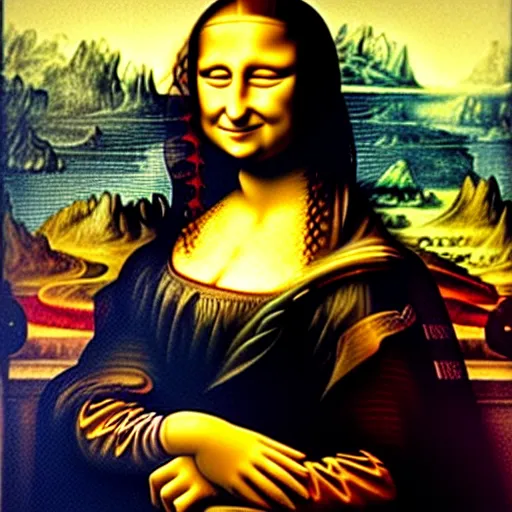 Prompt: The Mona Lisa by Salvador Dali