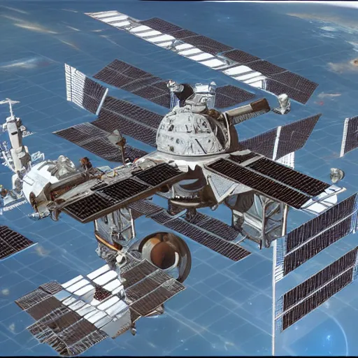 international space station cross section