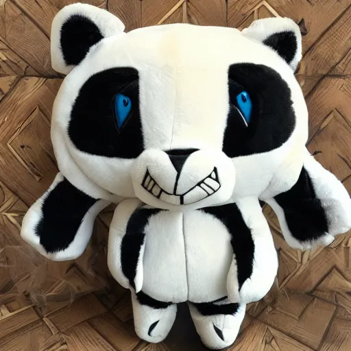 Prompt: blank panther plush toy