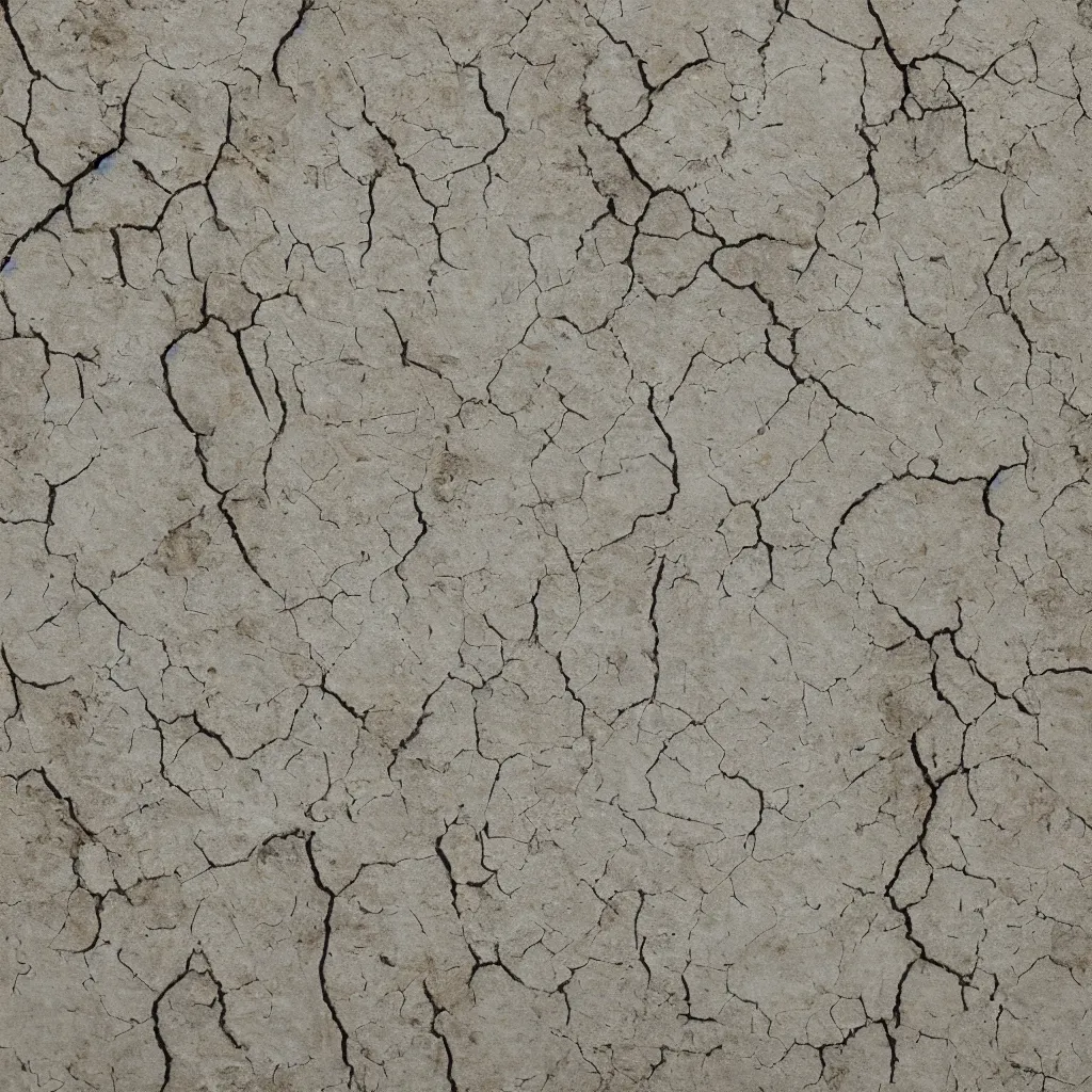 Prompt: cracked dried Vellum, Petrified Vellum dusty and parched, 4k HD Texture