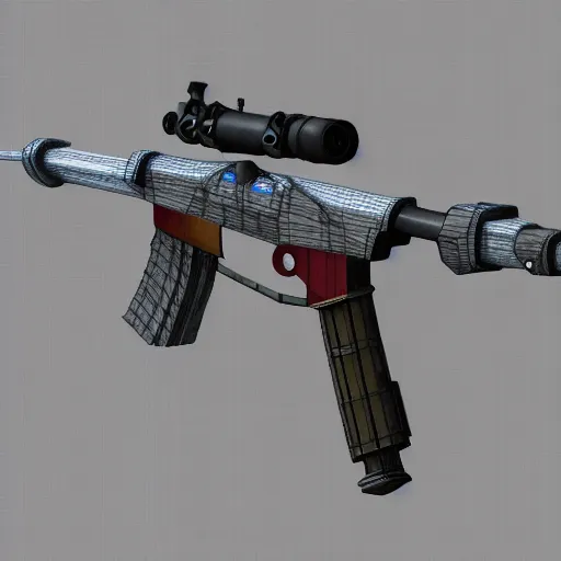 Prompt: Concept art of skin AWP in Counter-Strike Global Offensive, 3D rendering, unreal engine,