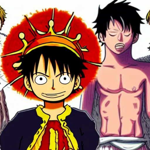 Prompt: luffy in game of thrones