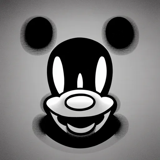 A demon that looks like Mickey Mouse, photorealistic, | Stable Diffusion