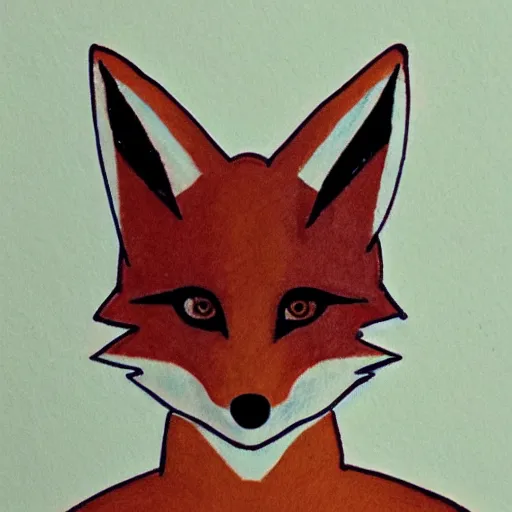 Prompt: a humanoid fox with a face inspired by jenna coleman, realistic illustration