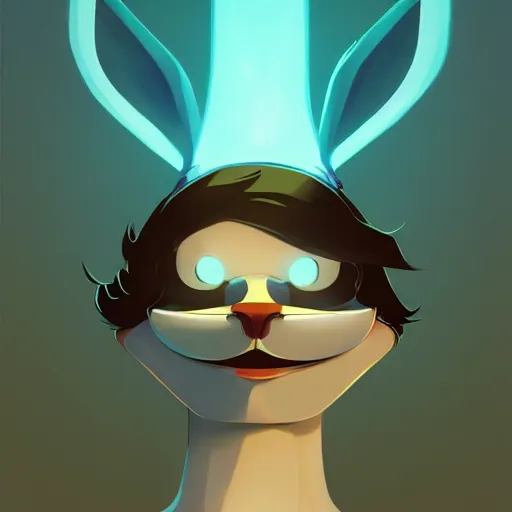 Image similar to face icon stylized minimalist danger mouse, loftis, cory behance hd by jesper ejsing, by rhads, makoto shinkai and lois van baarle, ilya kuvshinov, rossdraws global illumination