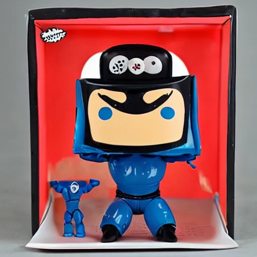 Image similar to ibid, stop motion vinyl action figure, plastic, toy, butcher billy style