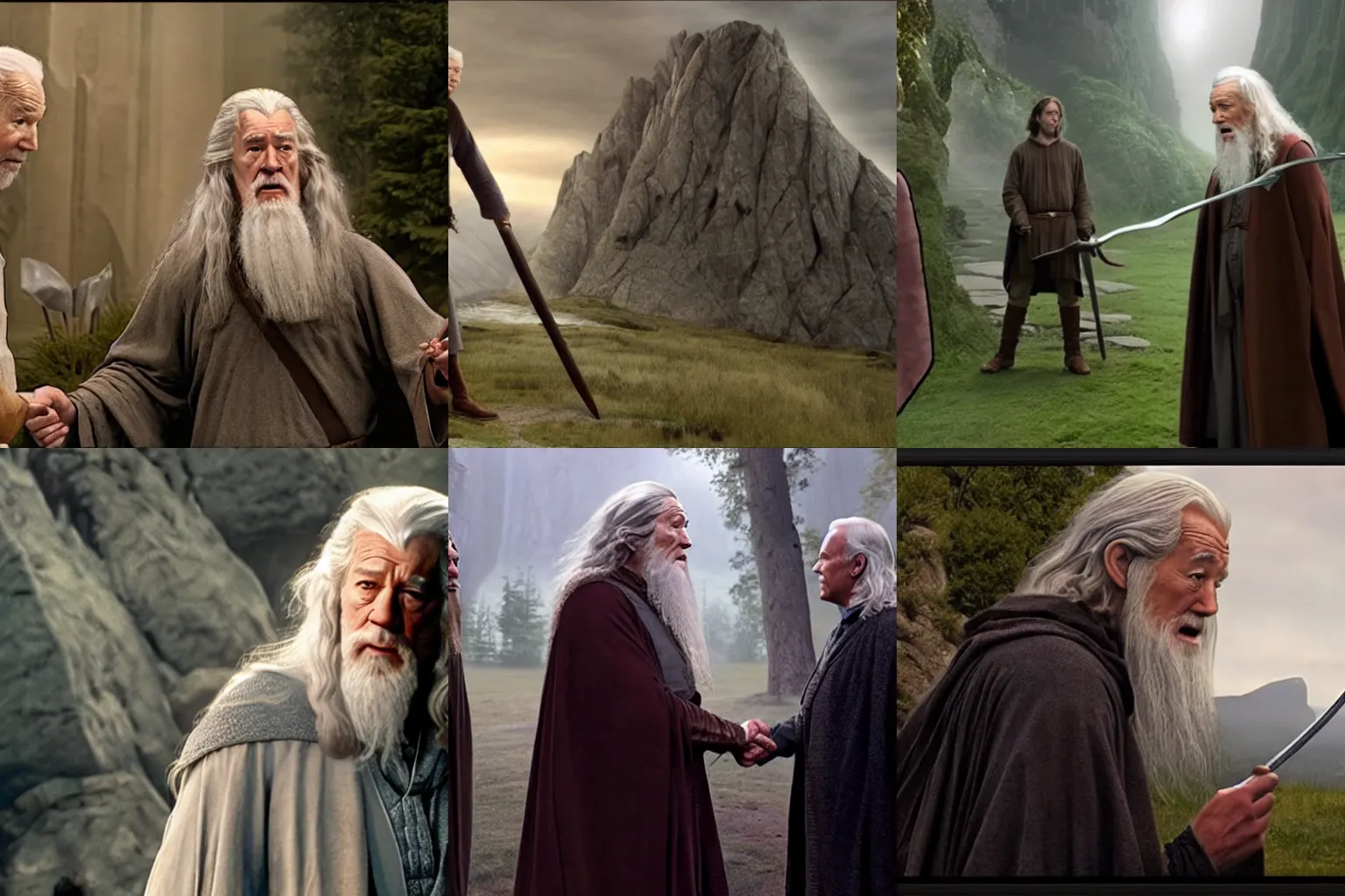 Prompt: ( ( ( ( ( gandalf ) ) ) ) ) arguing with ( ( ( ( ( ( ( ( ( ( ( ( ( ( ( ( ( biden ) ) ) ) ) ) ) ) ) ) ) ) ) ) ) ) ) ) ) ) ) ) ) ) ), 4 k resolution, epic