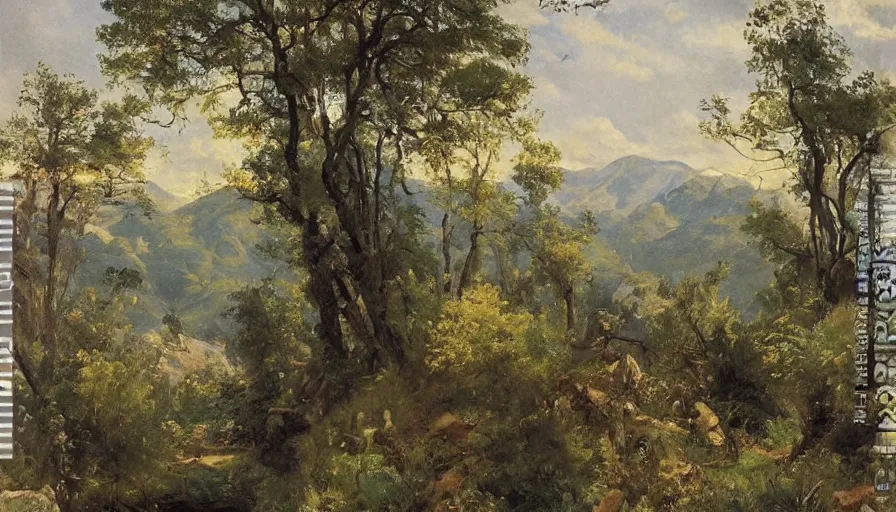 Image similar to a beautiful valley by eugene von guerard, ivan shishkin, john singer sargent