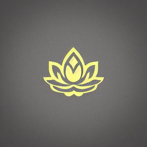 Image similar to company logo of a lotus flower with a leaf, professional