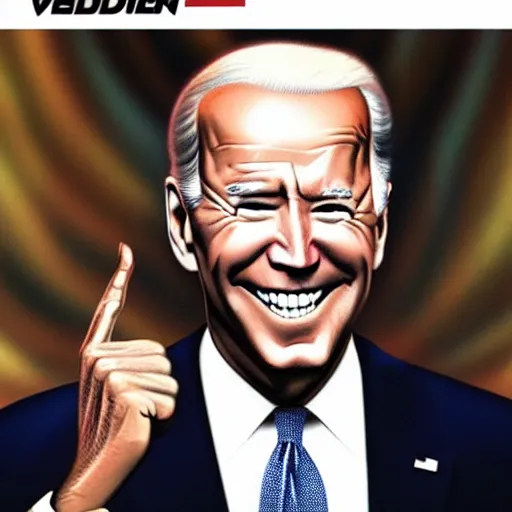 Prompt: Joe Biden in a Marvel Comic Book