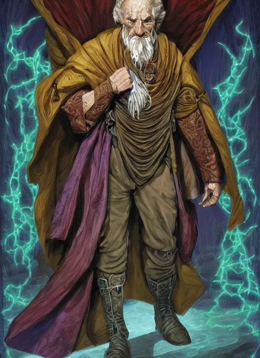 Image similar to a mastigos ( a mage specializing in the arcana of mind and space ) from the modern arcane thriller ttrpg'mage : the awakening ', 8 k, character concept reference art, by david mattingly and michael william kaluta and steve prescott and alex ross.