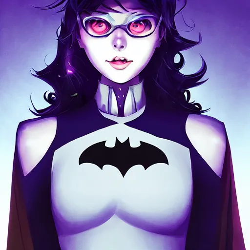 Image similar to Tim Burton as Batman, ambient lighting, 4k, anime key visual, lois van baarle, ilya kuvshinov, rossdraws, artstation