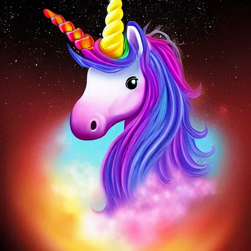 Prompt: unicorn digital art