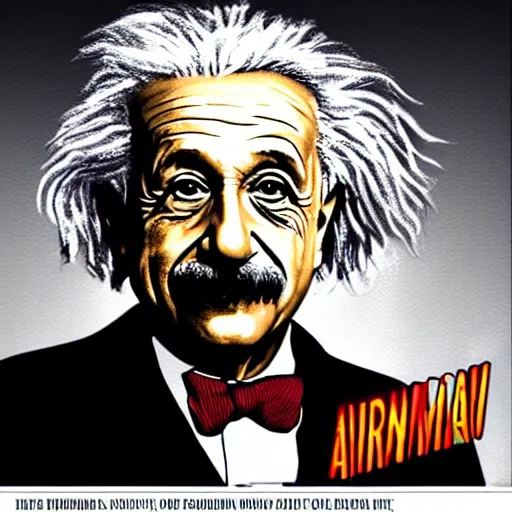 Image similar to Albert Einstein as Iron Man