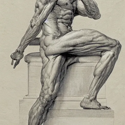 Image similar to Jacques-Louis David anatomy study