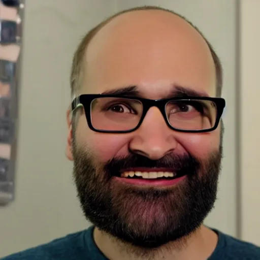 Prompt: michael stevens vsauce caricature