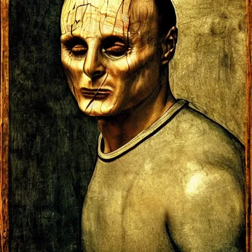 Image similar to hannibal lecter by leonardo da vinci