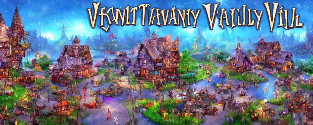 Image similar to fantasy village