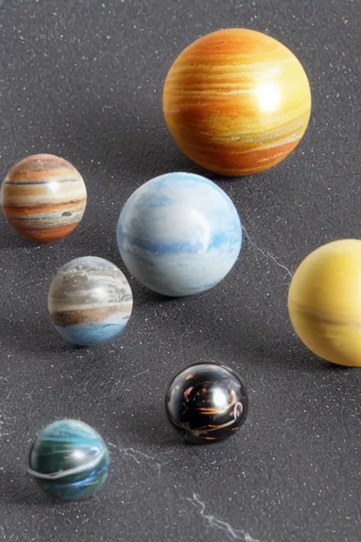 Image similar to a miniature model of the solar system