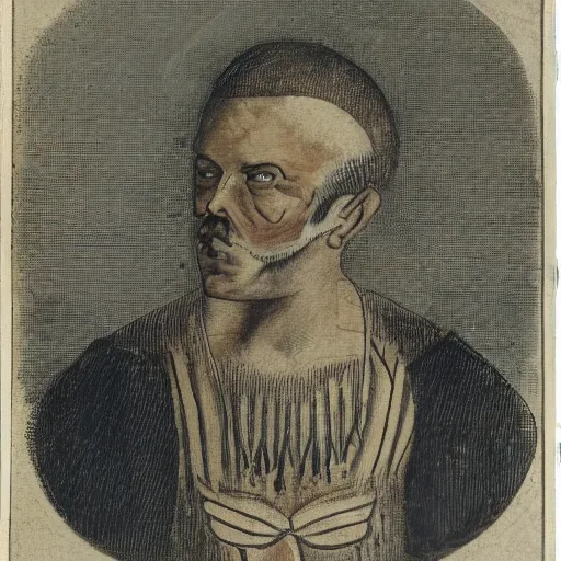 Image similar to a man with uccoisegeljaros for a head