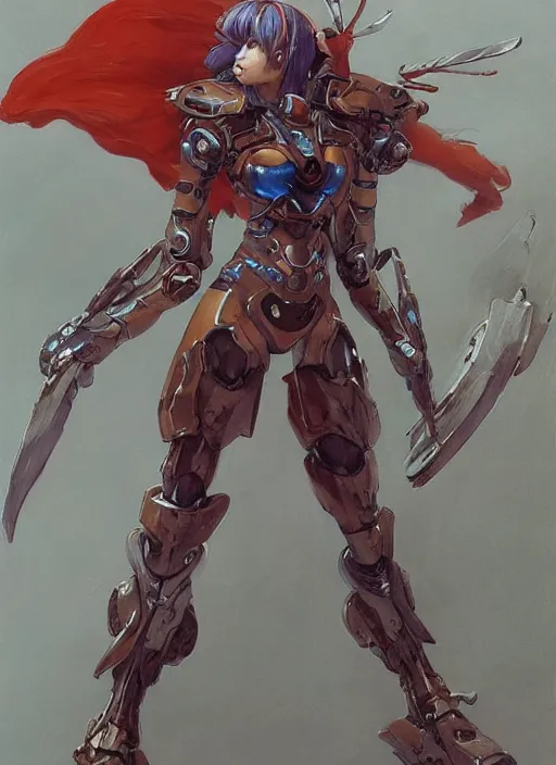 Image similar to character design game art digital 3 d girl viking evangelion cyborg armor by gaston bussiere, anna nikonova aka newmilky, greg rutkowski, yoji shinkawa, yoshitaka amano, tsutomu nihei, muira, moebius, donato giancola, riccardo federici, trending on artstation, featured on pixiv