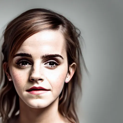 Image similar to Portrait of Emma Watson, XF IQ4, 150MP, 50mm, F1.4, ISO 200, 1/160s, natural light, Adobe Lightroom, photolab, Affinity Photo, PhotoDirector 365