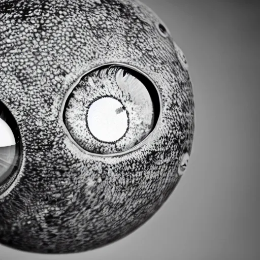 Image similar to giant eyeball made of chrome, studio lighting, leica summilux 5 0 mm f / 1. 4