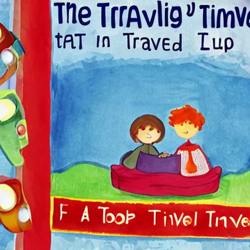 Image similar to a children's book about how to travel in time